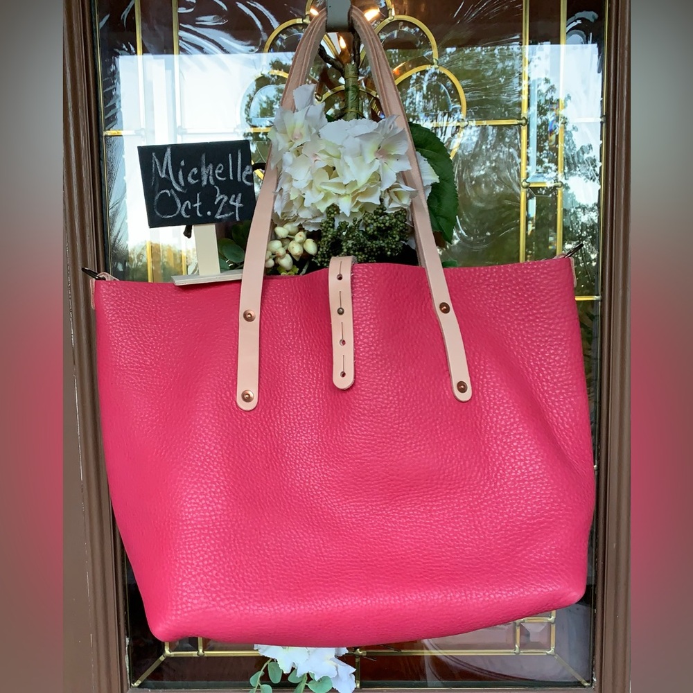 Go Forth Goods Large, Pink Avery Tote